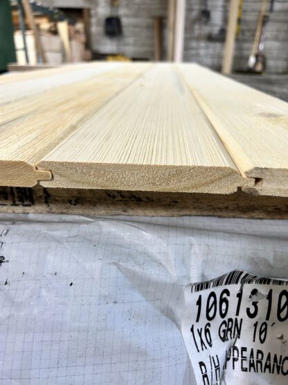 1x6 Yellow Cedar Appearance grade T&G Fencing