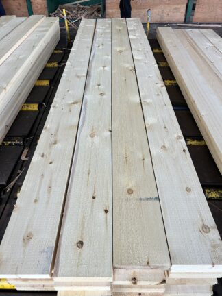 1x8 yellow cedar appearance grade rougher heading fencing profile